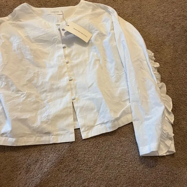 NWT‎ commense white blouse small White - Image 2