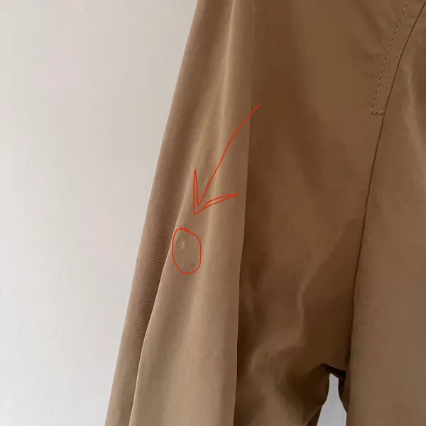 Belted Double Breasted Short Trench Coat Jacket Classic Camel Beige - Image 9