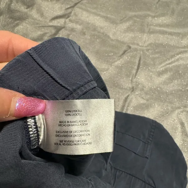 GAP Blue Cargo Shorts Elastic Waist Relaxed Fit - Image 4
