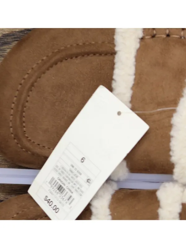 NWT A New Day Women’s Lucie Cozy Lined Footbed Flats 94622294 Brown 6M - Image 7