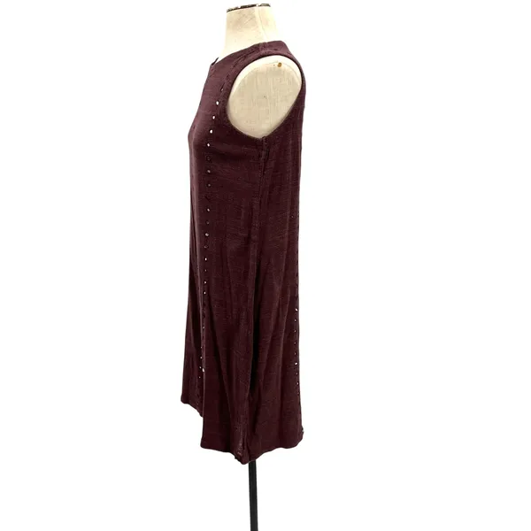 Anita Dongre Grassroots Dress Tank‎ Mirror Detail Cotton Purple Size 12 - Image 5