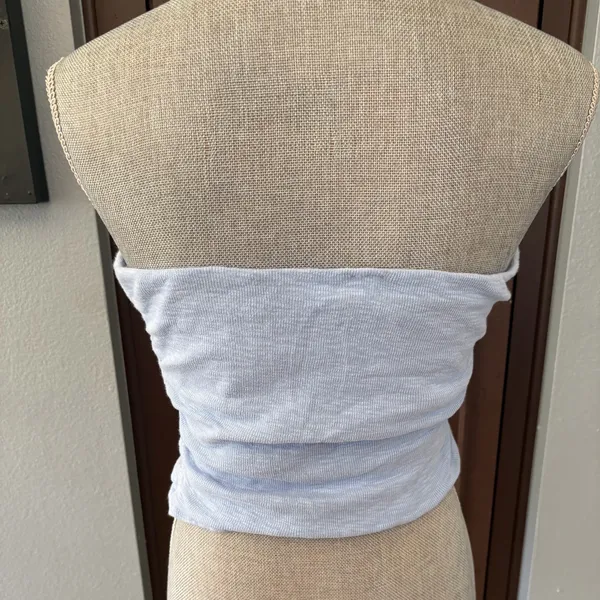 Free People light blue Boulevard Tube Top - Image 4
