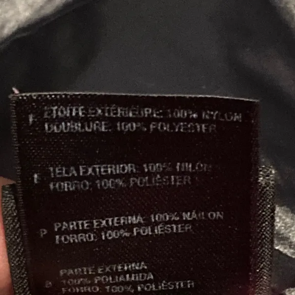 The North Face Hide away hoodie Woman's Black Shiny Windbreaker Full‎ Zip Small - Image 3