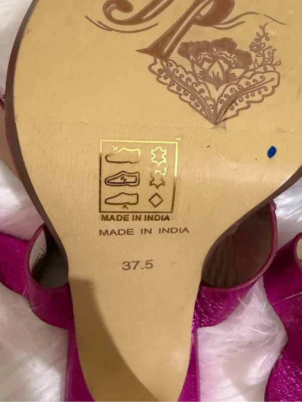 Free People Collection Candice Sandals Heels Metallic Magenta 37.5 - Image 13