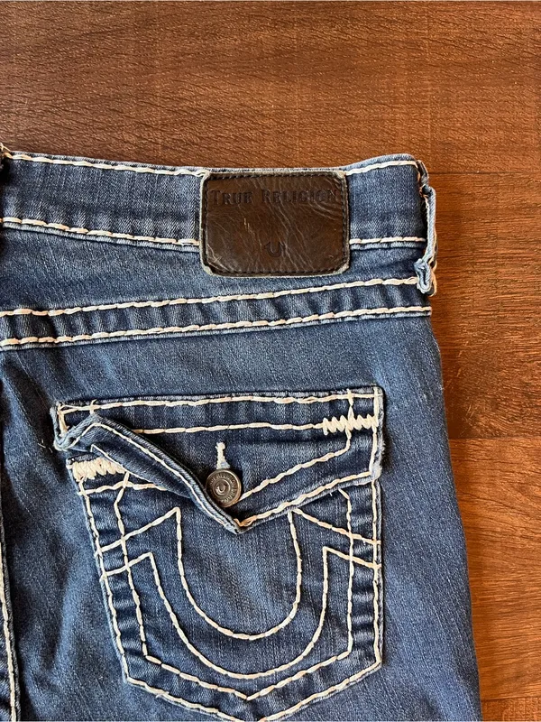 True Religion Jennie Curvy Skinny Jeans Womens 29 Medium Wash Mid Rise Denim Y2K - Image 6