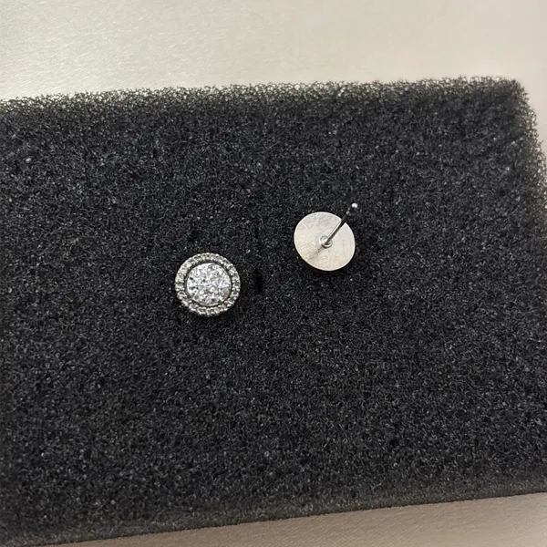 8mm CZ Stud Earrings for Men Women Streetwear Punk Hip Hop Unisex Earrings - Image 2