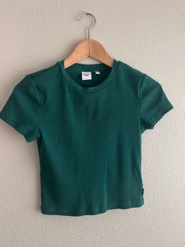 Forest Green Cropped Top Size M - Image 2