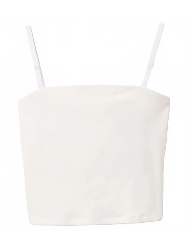 Gap CloseKnit Crop Tube Top Cotton Blend New Off White NWT Small - Image 4