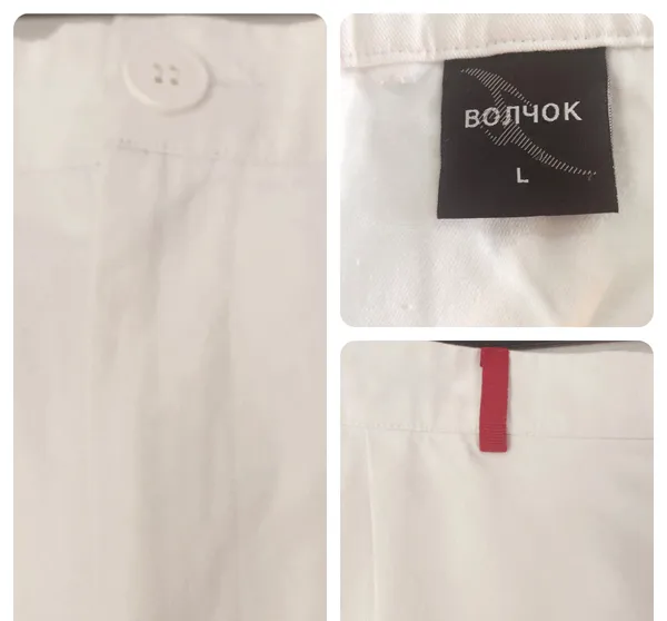 White Embroidered Ankle Pants Size L - Image 9