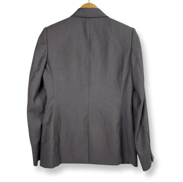 Womens Blazer Taupe Gray Lined Office Business Careerwear Work Size 4 - Image 7