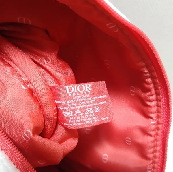 Christian Dior Terry Fabric Clutch Pouch Wristlet New No Tag - Image 5