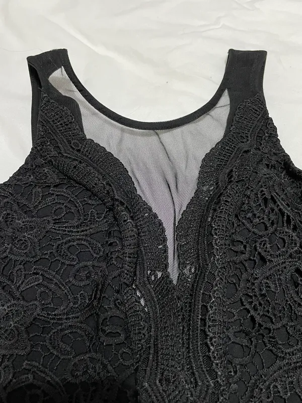 Cali Cantina Black Lace Bodysuit - Image 8