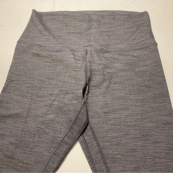 Lululemon Align Pant II 25" Mini Heathered Herringbone Black White/Black Sz 10 - Image 3