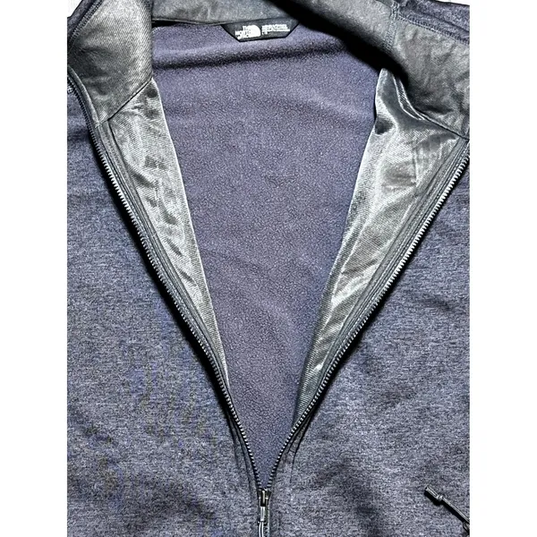The North Face Womens Large Full Zip Softshell Fleece Jacket Heathered Dark Gray - Image 7