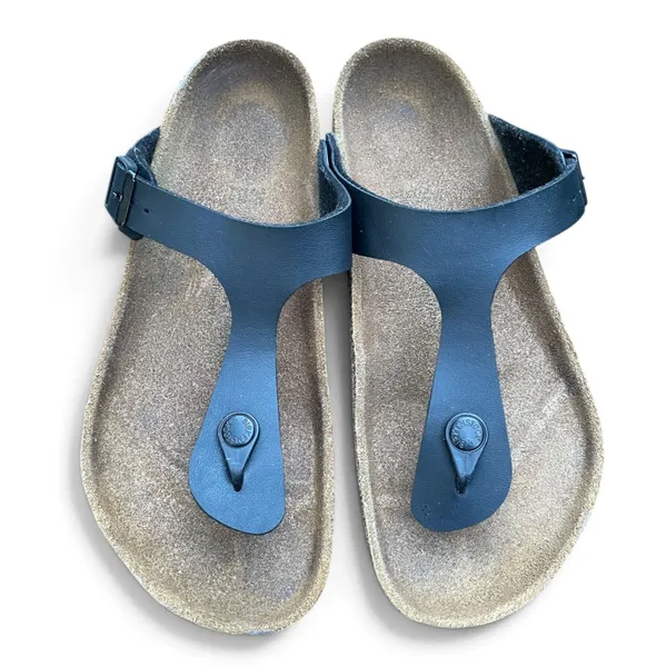 Birkenstock Gizeh Black Birko-Flor Sandals Regular Fit US W 8 M 6 EU 39 - Image 5