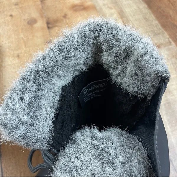 Totes Women's Size 6 Faux Fur Quilted Winter Snow Boots Lace Up Zipper Lined - Image 9