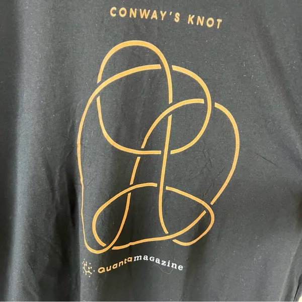 Quanta Magazine Conway’s Knot T-Shirt Black Size 2XL Bella Canvas Unisex Cotton - Image 5
