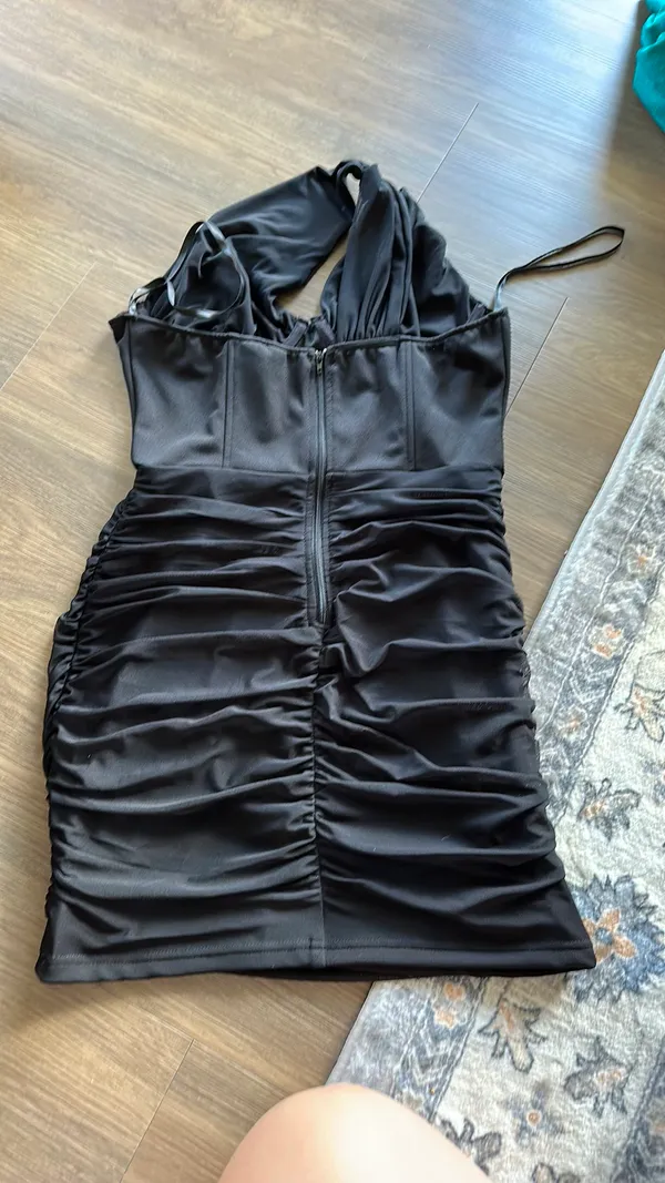 Windsor Black Corset Dress - Image 4