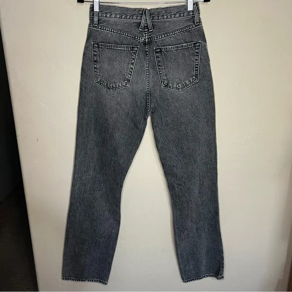 Slvrlake London High Rise‎ Straight Moonlight Destructed Black Acid Washed Jeans - Image 10