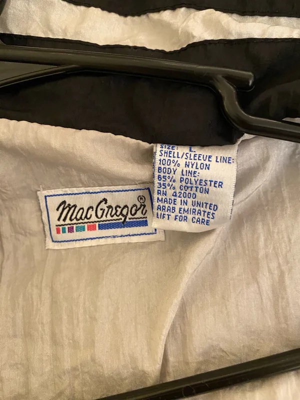 macgregor windbreaker jacket Black Size L - Image 4