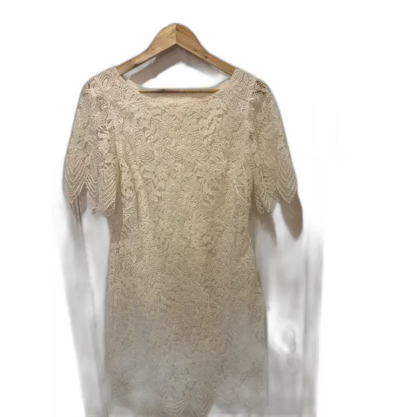 Anthropologie Women’s White Charleston Lace Mini Dress size Us 10 - Image 6
