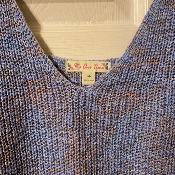 It’s Our Time woven knit scalloped edge tank - Image 3