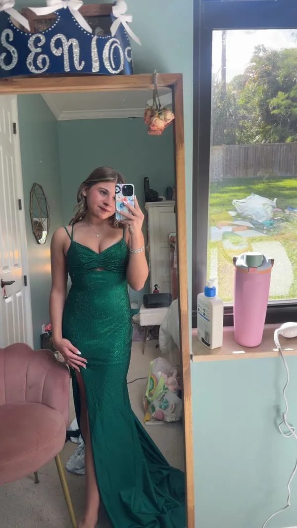 Green Prom Dress- Brand Amarra- Original Price is $800 - Image 5