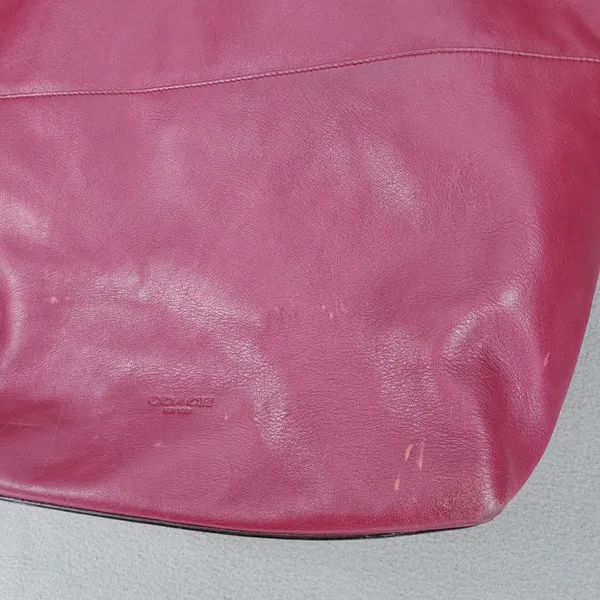 Coach Legacy Tote Women L Pink Leather Turnlock Tassel Shoulder Bag 26461 - Image 4