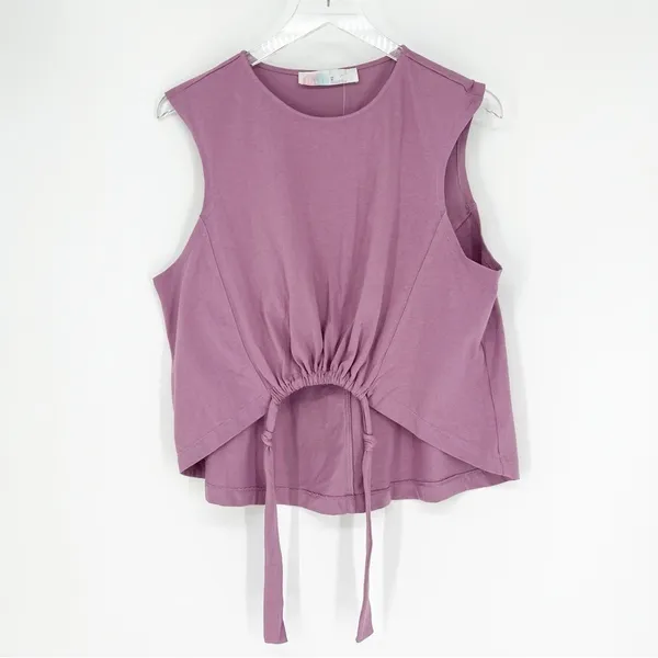 Free People Beach Crop Tank Top‎ Women's Size XS Purple Boho Chic - Image 2