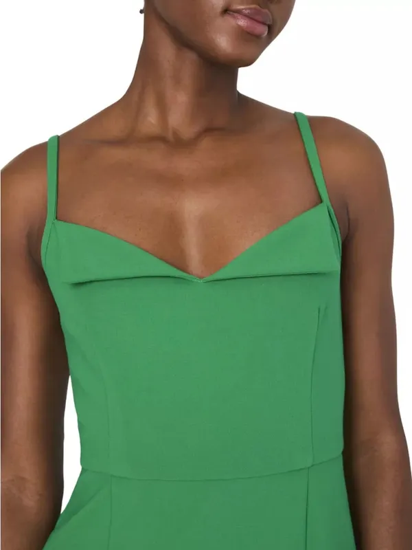 NWT French Connection Whisper Foldover Minidress In Green Tambourine Size 14 - Image 2
