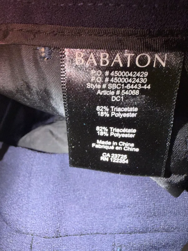 Aritzia Babaton Dexter Navy Tuxedo Jogger Size 00. - Image 5