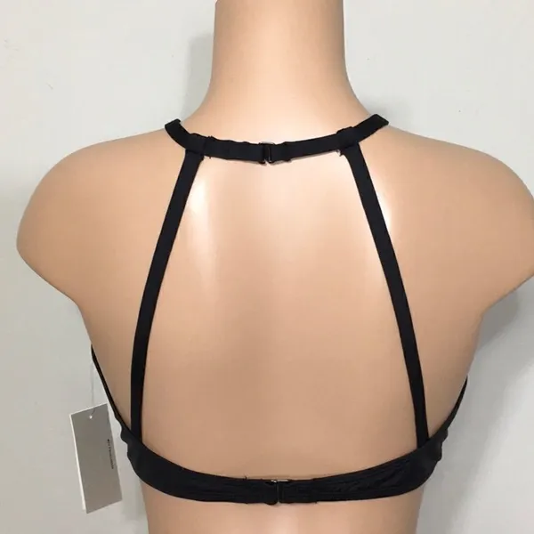 Kenneth Cole black embellished bikini top. NWT - Image 6