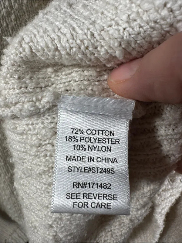 P287. Sincerely Jules Open-Front Bouclé Cardigan - Cream - Image 3