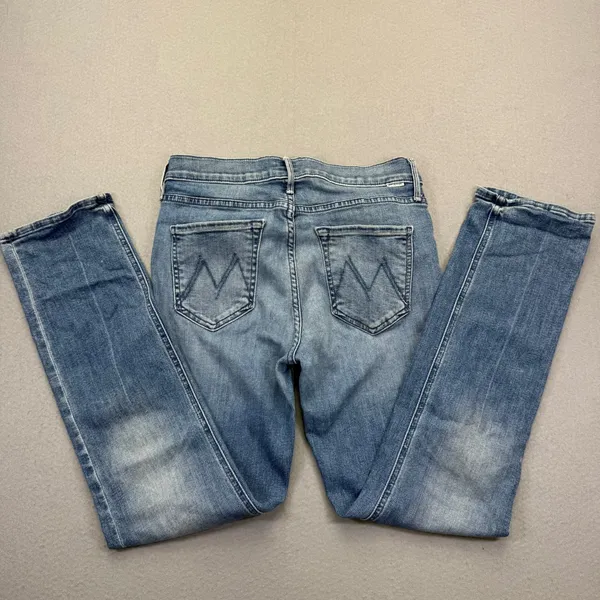 Mother‎ Denim High Rise Straight Leg Blue Jeans Medium Wash Size 28 USA Made - Image 2