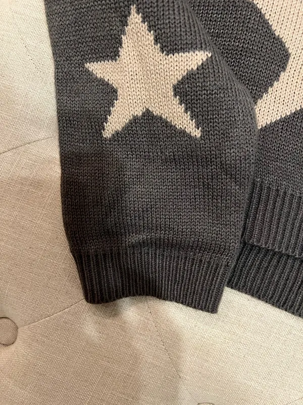 Vintage Havana Sweater Grey Star - Image 5