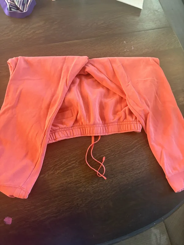 Women’s Coral Pink Nike Sweatpants - Image 2