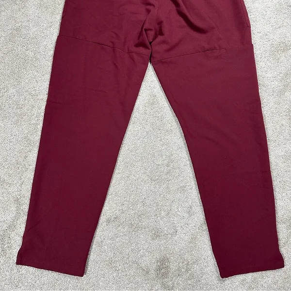 Figs Women’s Nepal Skinny Scrub Pants Pull On Limited Edition in Burgundy XL - Image 8