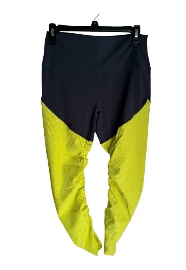 Zyia Active Parallel Luxe Neon Yellow Leggings - Image 2