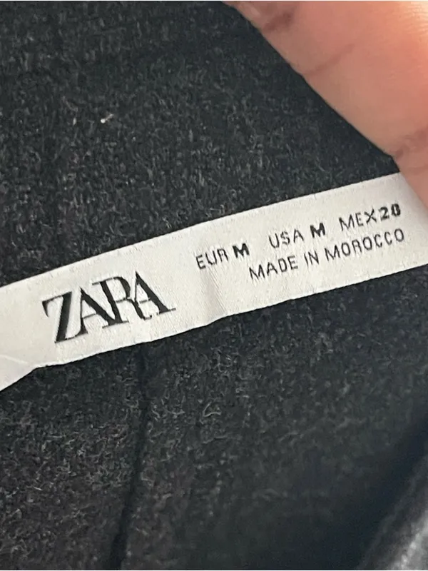 ZARA | Charcoal Gray Knit Trouser Dress Pants Sz M - Image 5