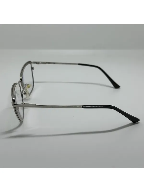 TIJN Cat Eye Black & Silver Prescription Glasses Frames with Case - Image 4
