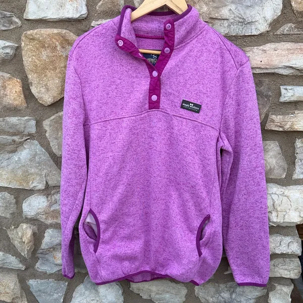 Simply Southern Magenta Fleece Pullover size XL - Image 7