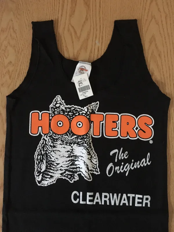 New Hooters Girl Uniform Tank Black Clearwater Florida XS - Image 6