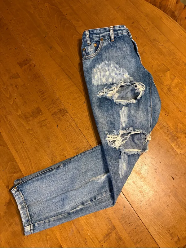 One Teaspoon Freebirds Jeans 28 Distressed Ankle Zip Skinny Denim - Image 3