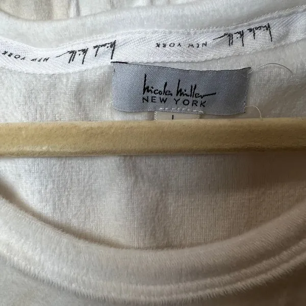 Nicole Miller Cozy Tie-Dye Loungewear Set Beige Cream Sweatshirt & Joggers Two-L - Image 10