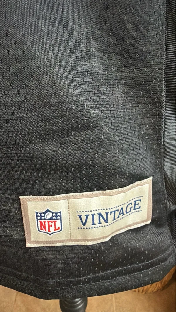 NFL Saints Women's Black Jersey with Gold Trim - Image 2