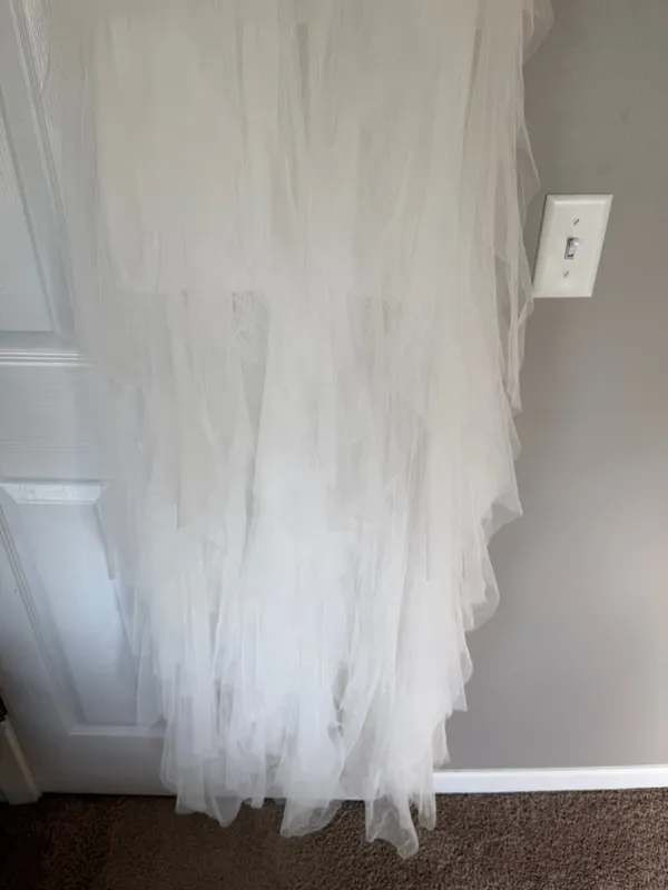 Klessis White Lace Bralette Maxi Dress Tulle Bridal Shower Bachelorette NWT - Image 7