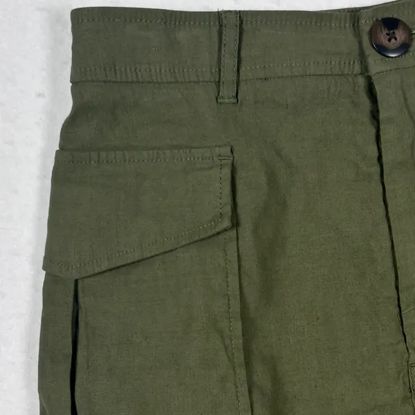 Maeve by Anthropologie Cargo Skirt Womens XS Mini Festival Gorpcore‎ Olive Green - Image 5