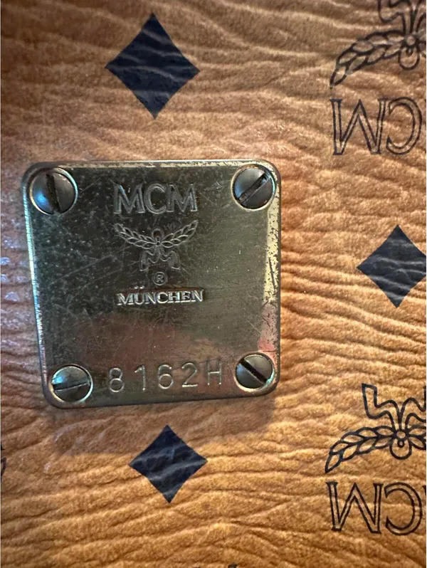 MCM Cognac Visetos Coated Canvas Tote Bag - Image 8