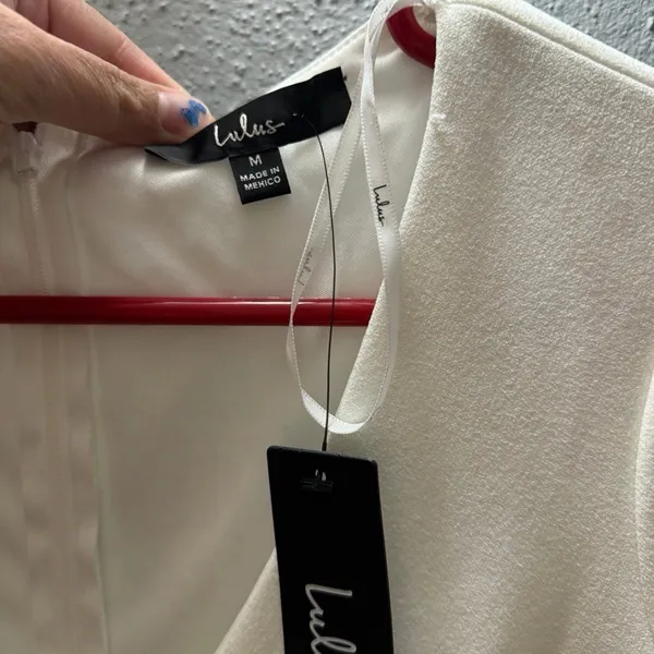 Lulu's Cream Long Sleeve Wrap Dress - Image 3