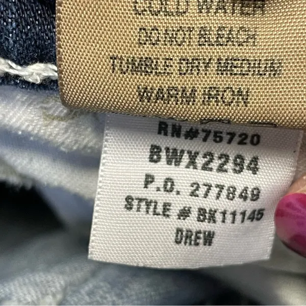 BKE Buckle Drew Denim Capri Jeans Stretch Womens 29 Contrast Stitch Western - Image 12